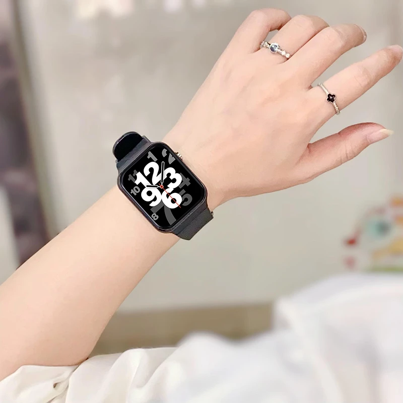 青少年男款运动闹钟手环充电初中生女电子表振动手表中学生防水