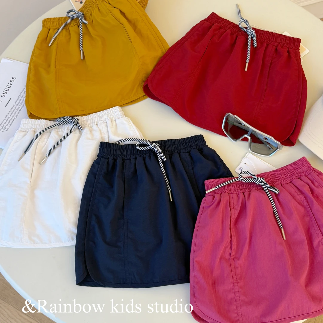 【彩虹家】2025夏款韩版休闲防水速干工装纯色裙-88359