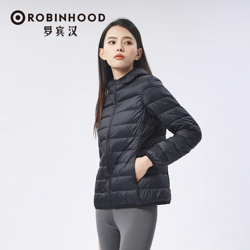 【二喜专属】罗宾汉男女款保暖薄款冬季连帽羽绒服-R238Y51133