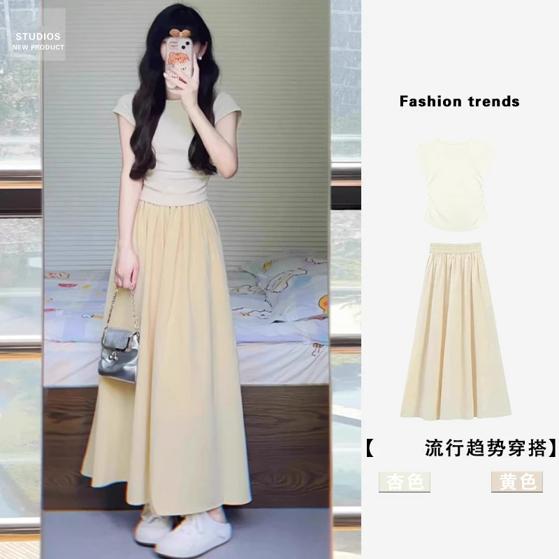 夏季套装女2025新款爆款洋气网红炸街小众高级感女装温柔知性衣服