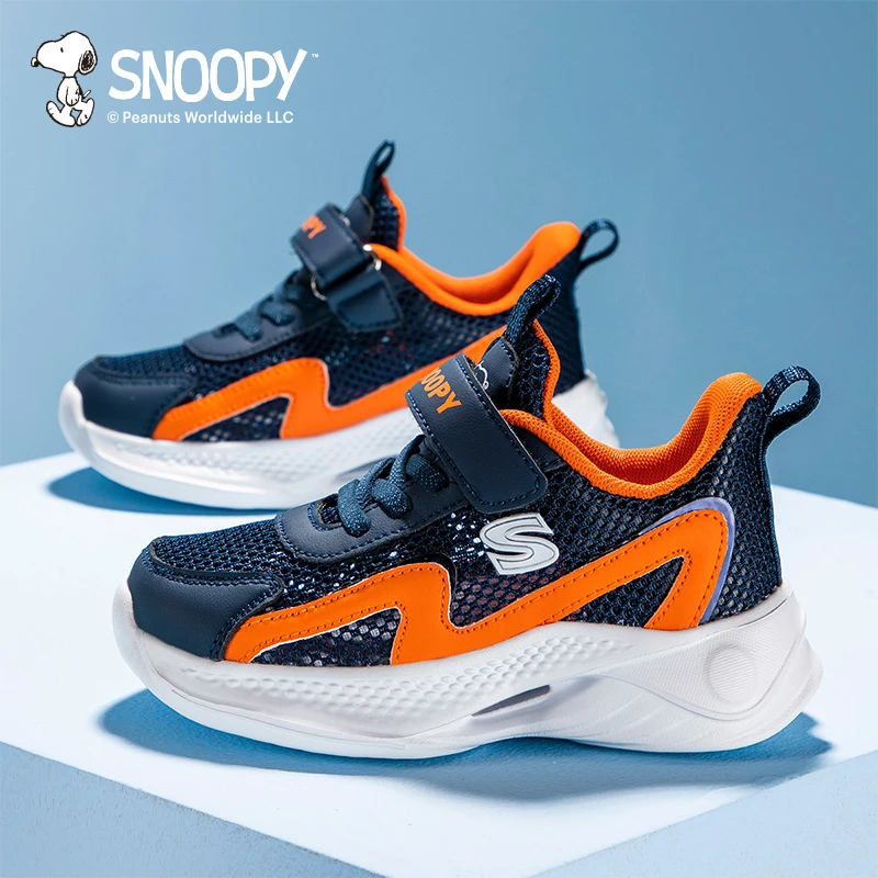 史努比童鞋儿童运动鞋夏季新款中大童轻便跑步鞋男童鞋子小童