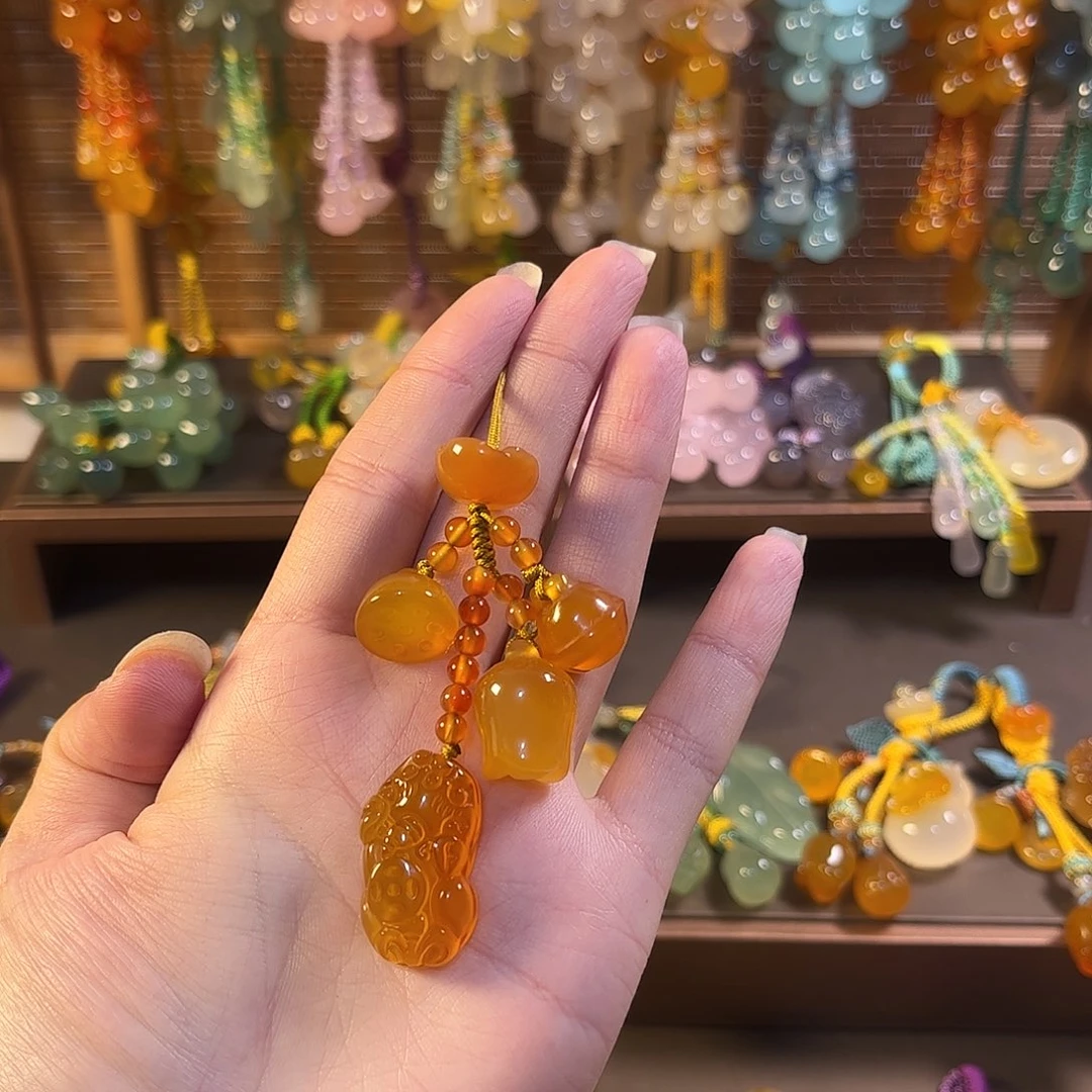 玛瑙/玉髓未镶嵌车挂