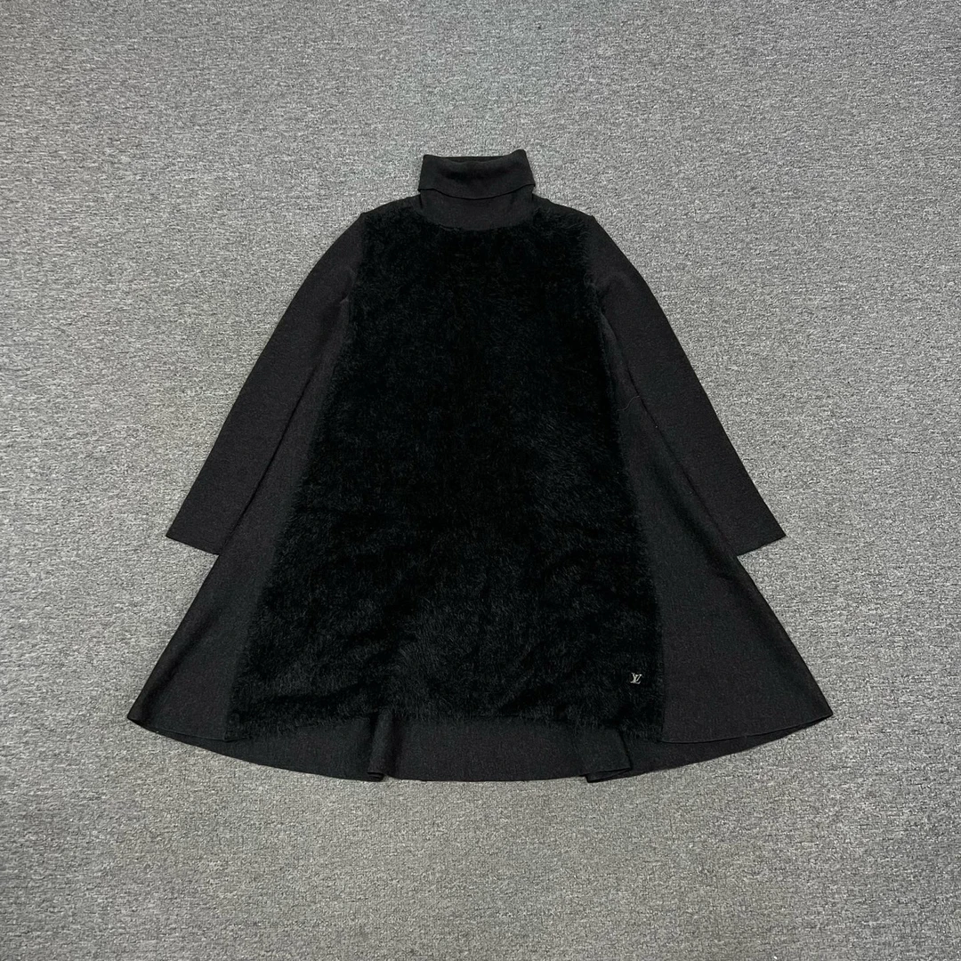 99新 AMIPARIS lv 羊毛 高领 针织裙