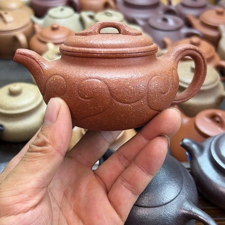 茶壶紫砂红降坡泥料