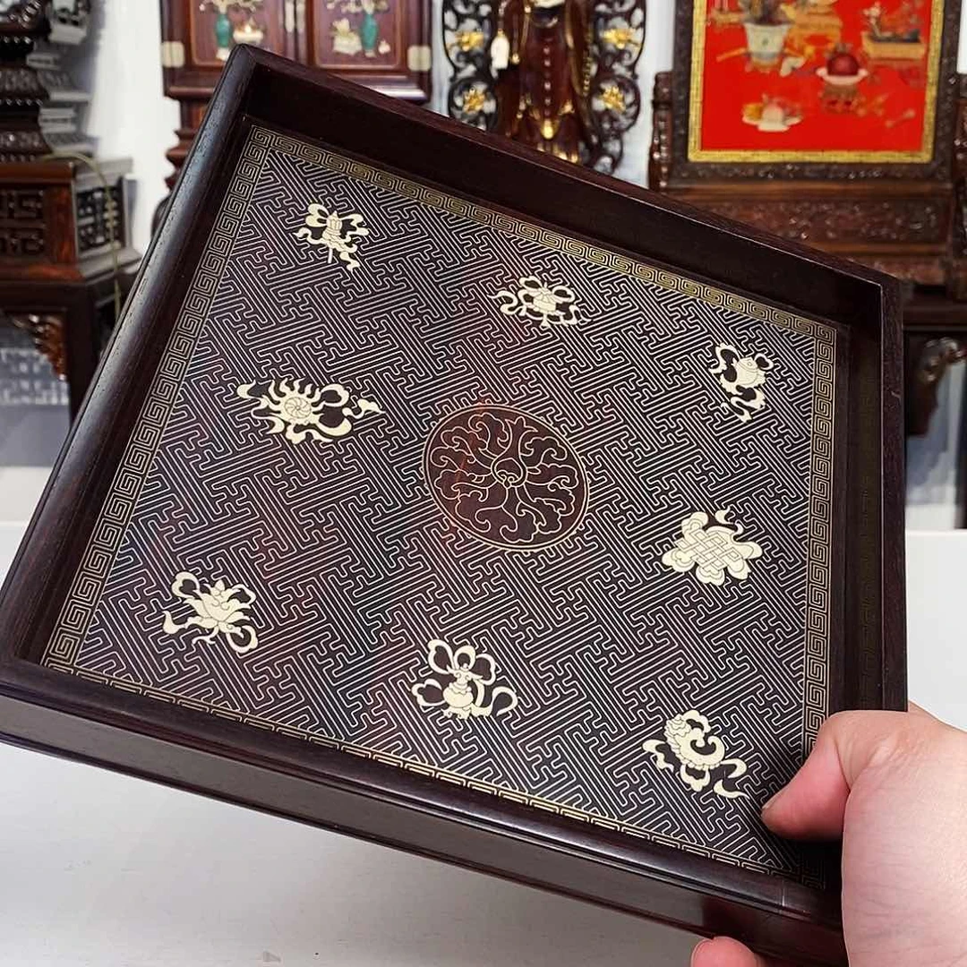 紫檀木类成套家具小叶紫檀托盘