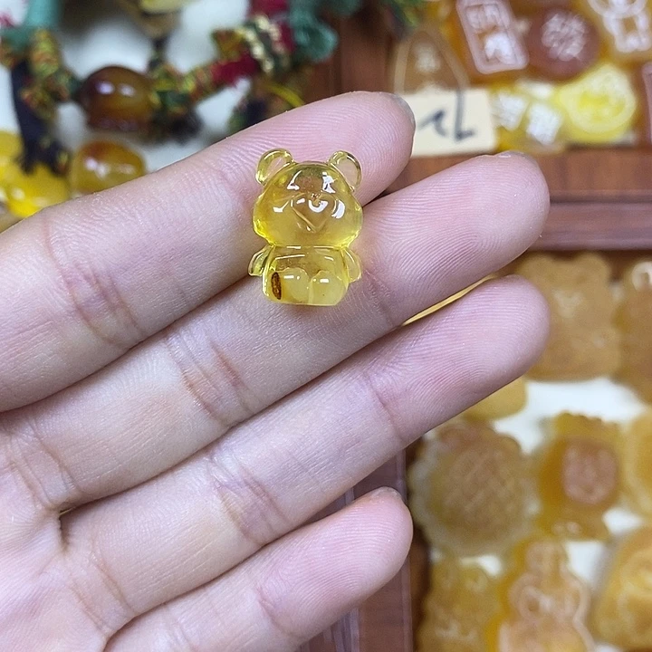 橄榄核吊坠小熊26