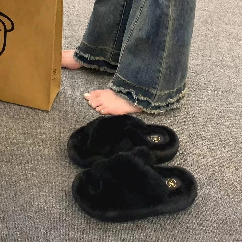 春款法式拖鞋女新款配裙子仙女风保暖拖鞋A8002