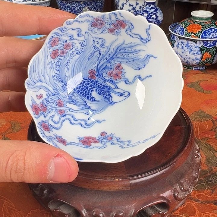 陶杯子青樵轩神仙鱼主人杯