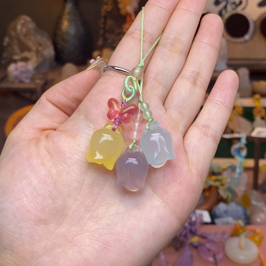 玛瑙/玉髓未镶嵌车挂