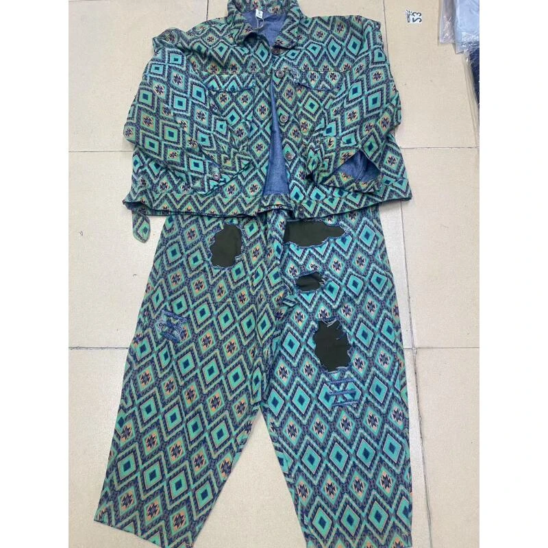 705韩式时尚潮牌大码女士套装