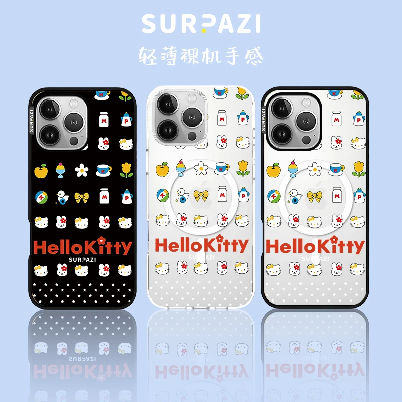 超薄壳【SURPAZI夏日kitty】适用于iPhone14/15/16/17Promax手机壳