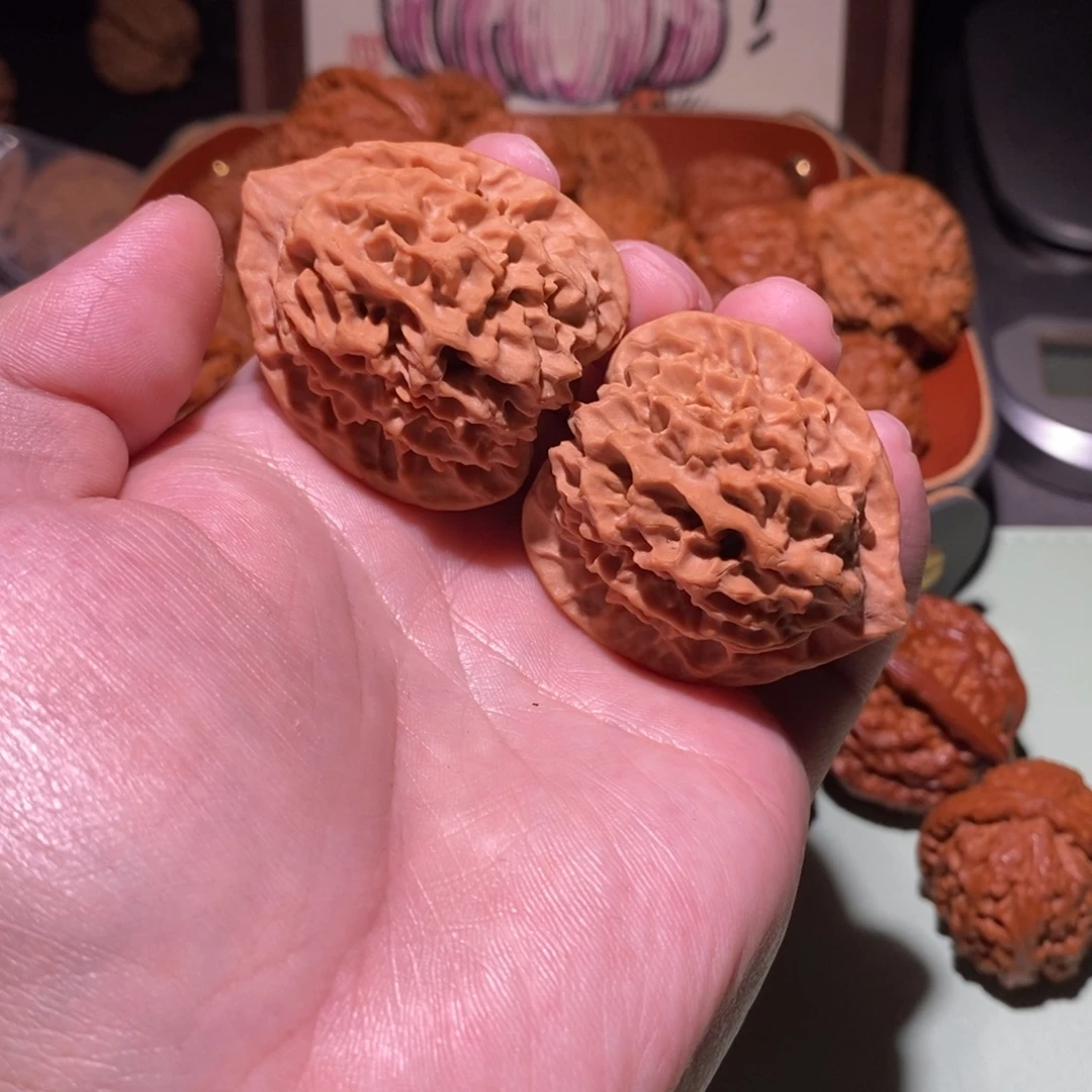 䖝***二文玩核桃吊坠全品38货头玄月1242