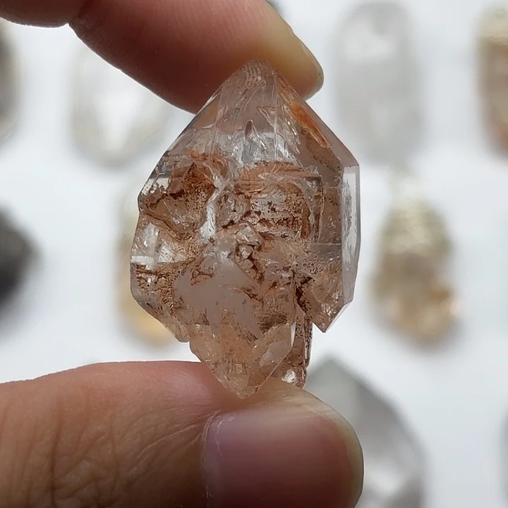 颈饰未镶嵌水晶巴基斯坦红泥闪灵钻34mm+