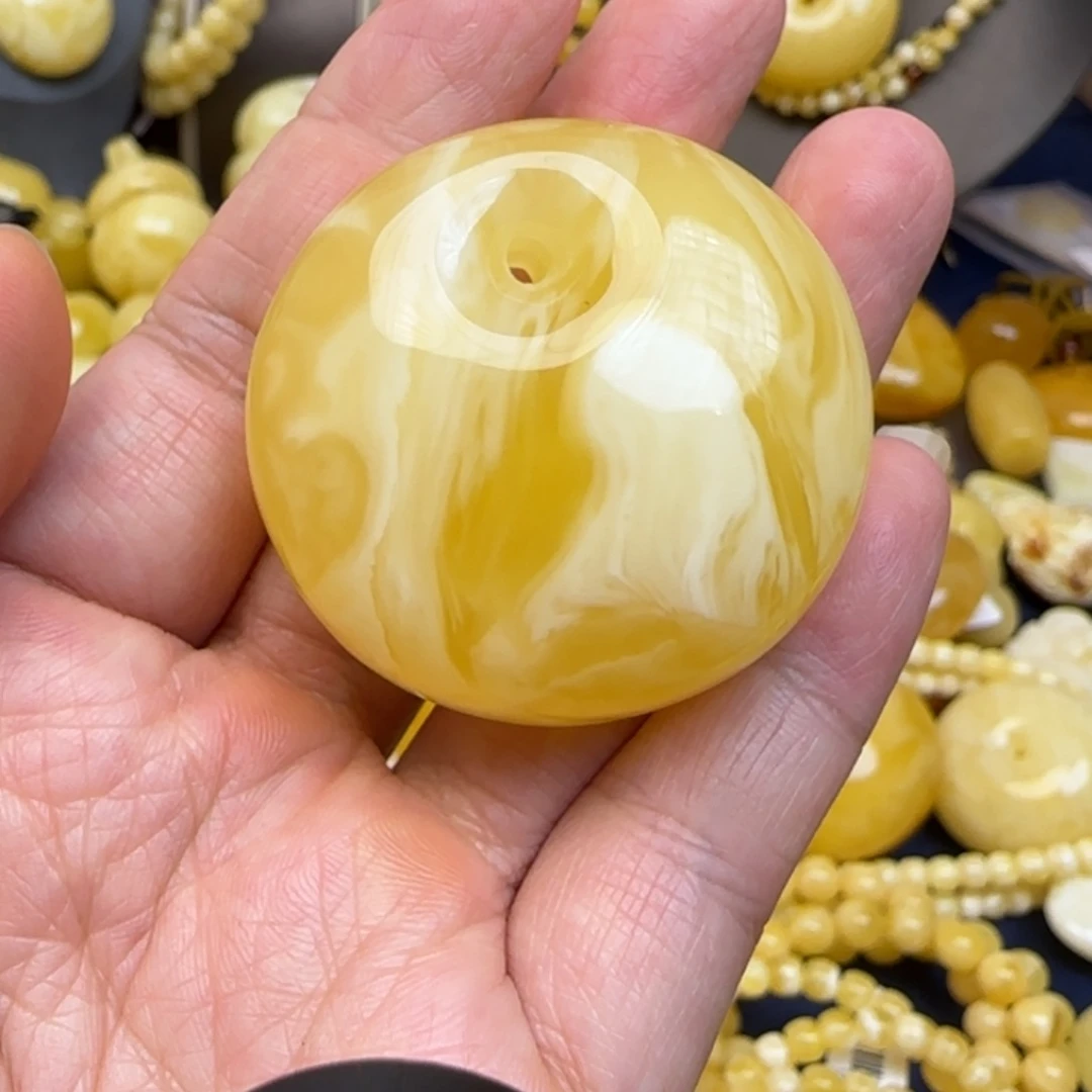 蜜蜡颈饰未镶嵌天然蜜蜡