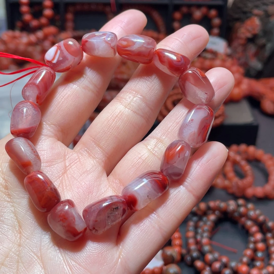 南红玛瑙手链未镶嵌