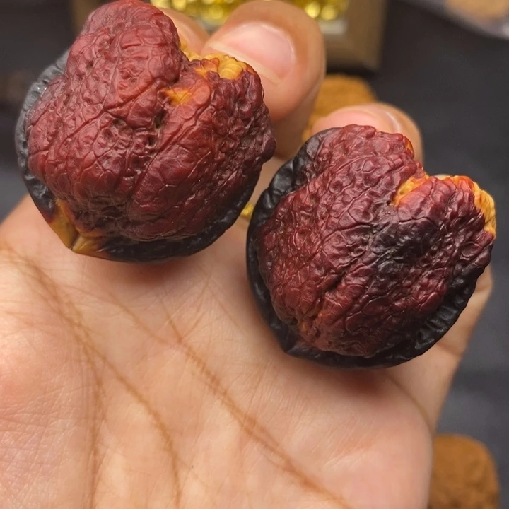 把件文玩核桃38尺蝴蝶蟾