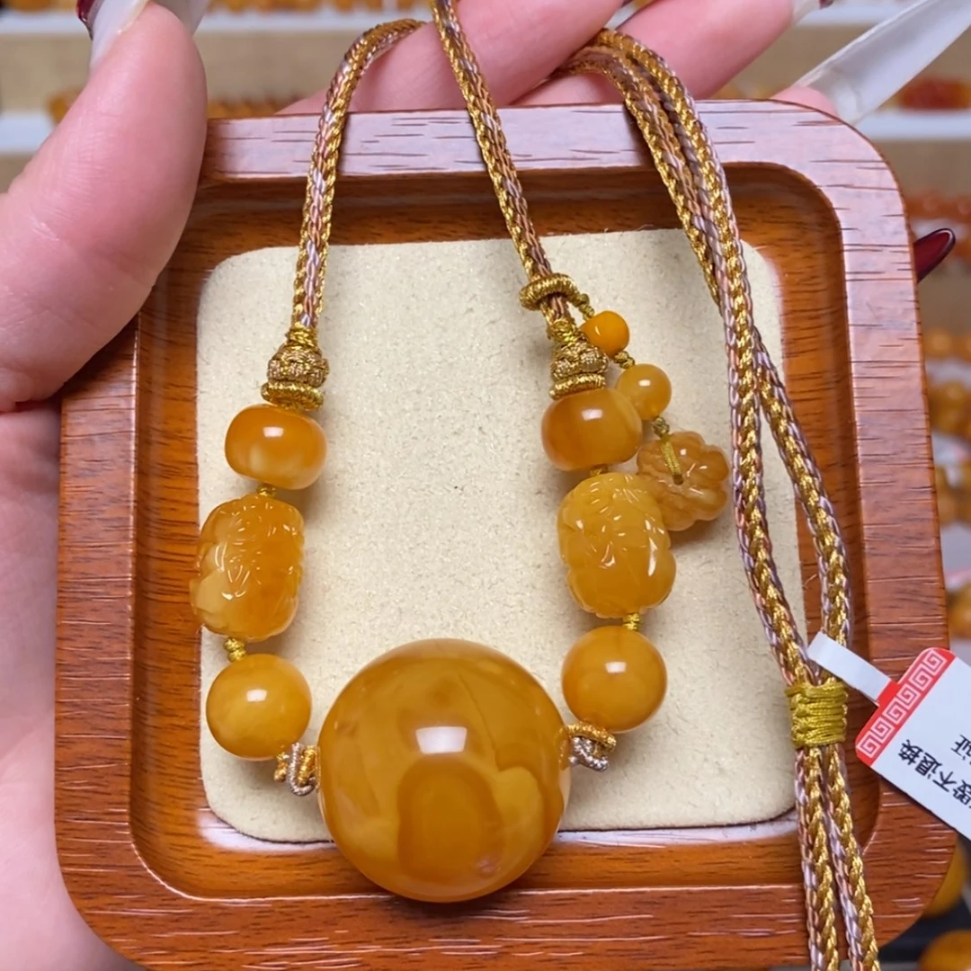 【闪购商品】未镶嵌颈饰蜜蜡项链