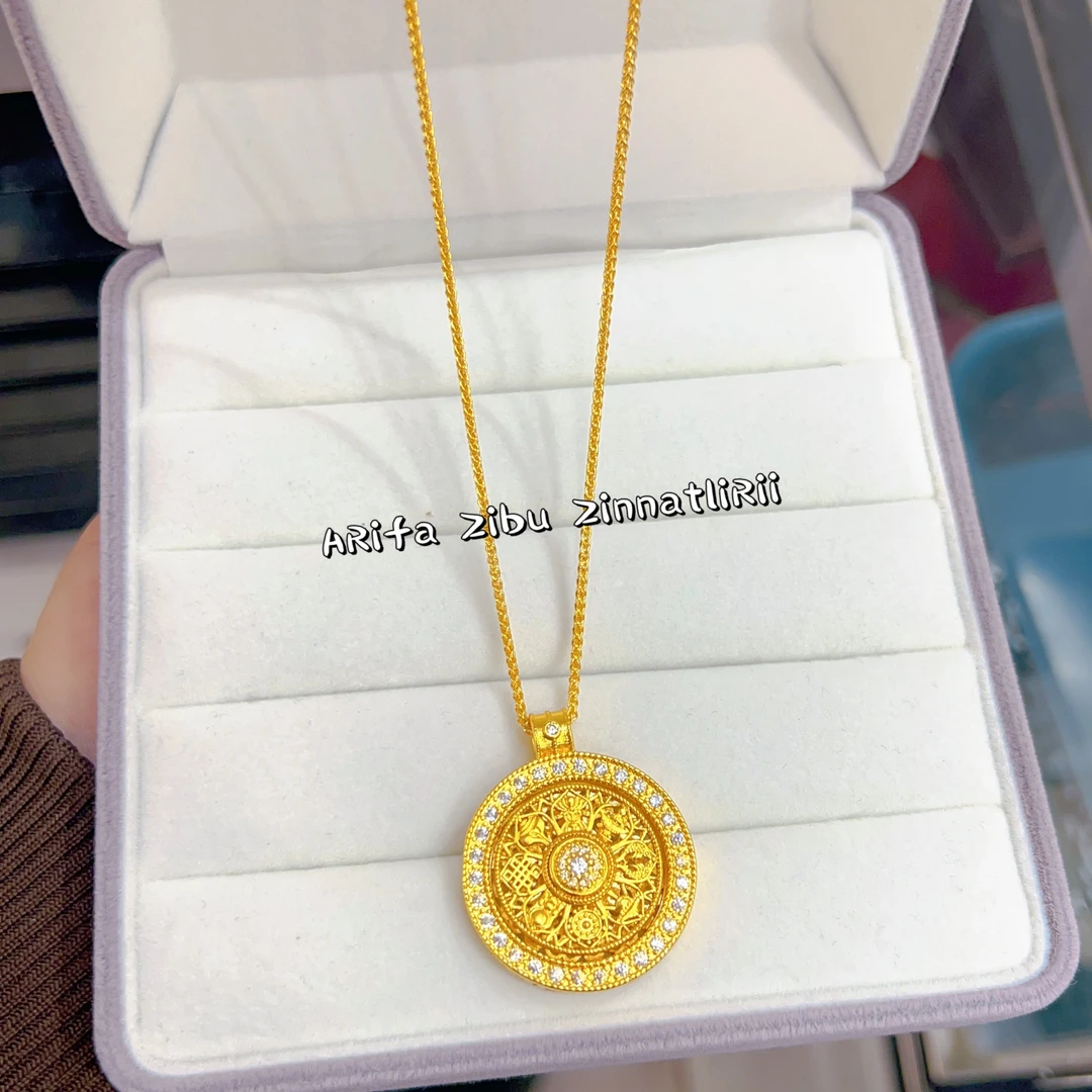 铜合金吊坠 阿热发新款时尚百搭气质个性单独项链吊坠轻奢简约