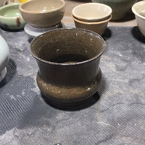 瓶用****0龙泉青瓷龙永图杯书法