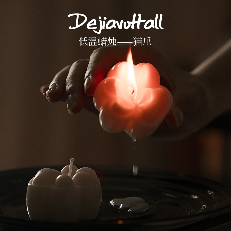 【小猫爪】猫爪造型香薰蜡烛42度低温蜡烛情侣情调道具室内香氛摆件