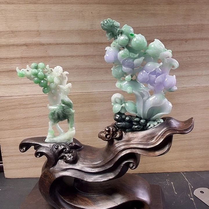 翡翠未镶嵌摆件翡翠