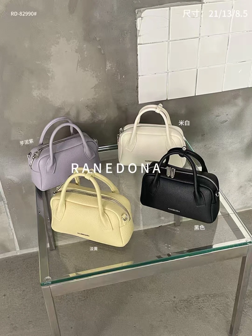 RANEDONA韩系ins风新款保龄球手提包高级小众设计百搭斜挎包82990