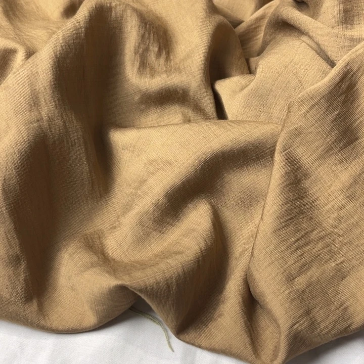 卡其色麻棉3米。