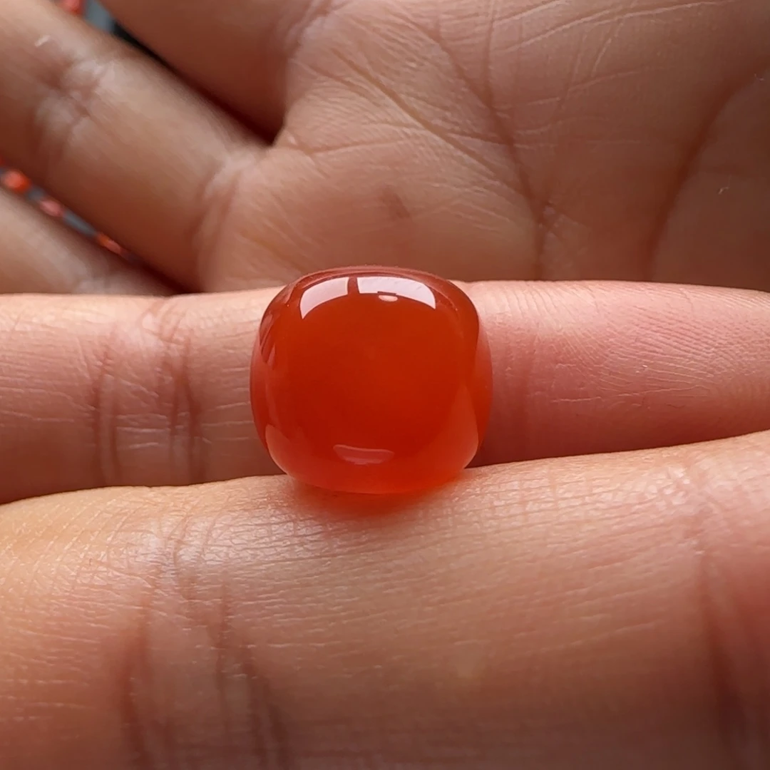 3***C南红玛瑙未镶嵌老型12.4x11.4沙纹