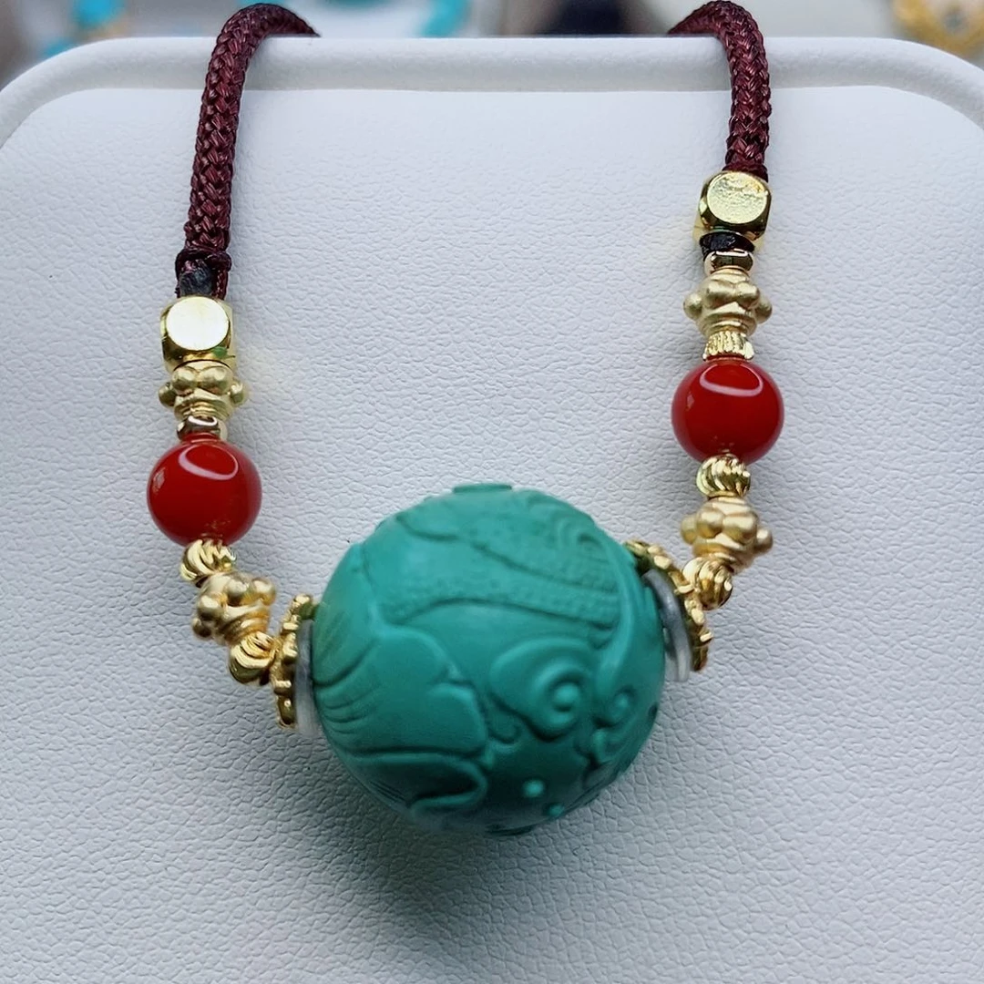 绿松石锁骨珠未镶嵌