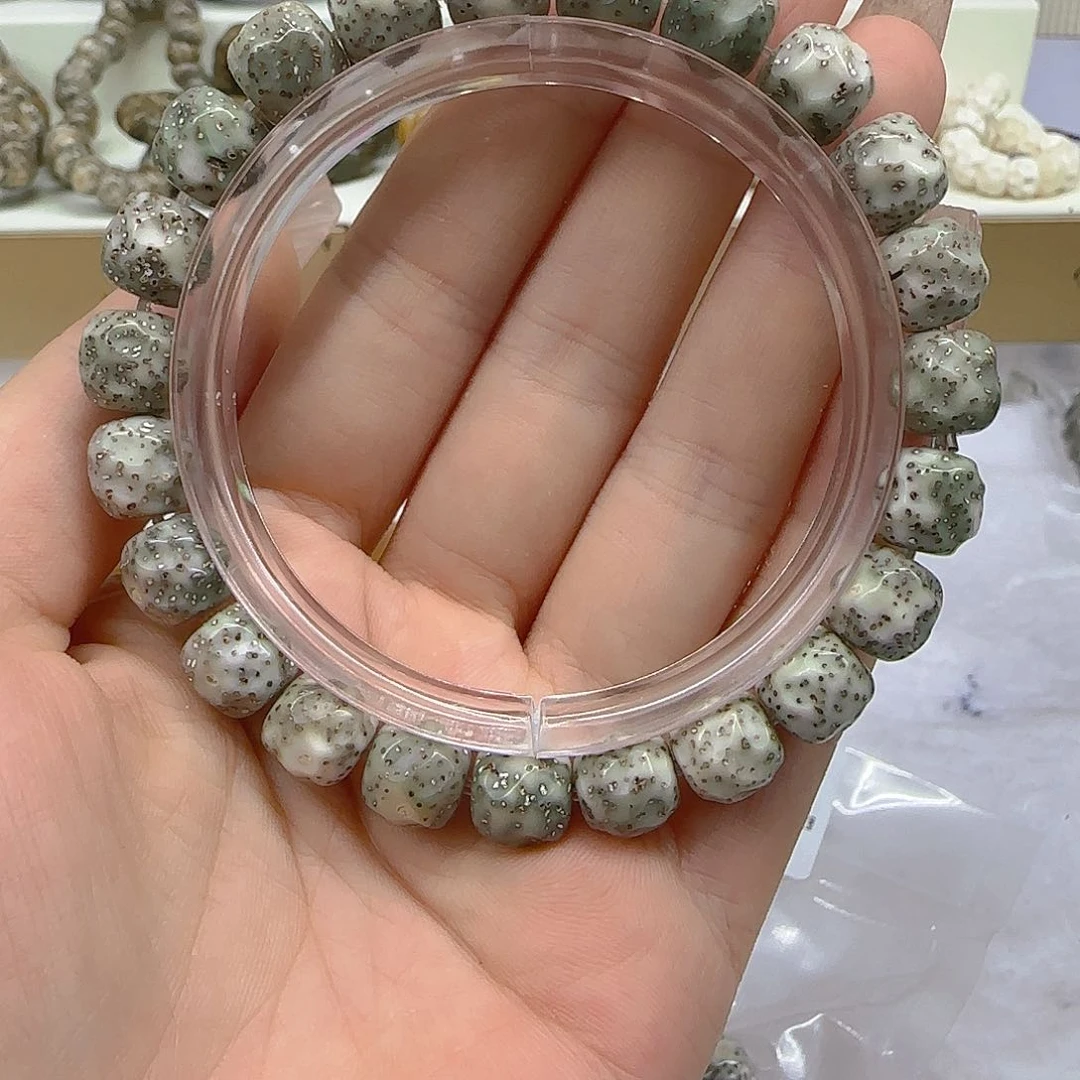 星月菩提手串62卓越石玉星月菩提1.0无相单圈