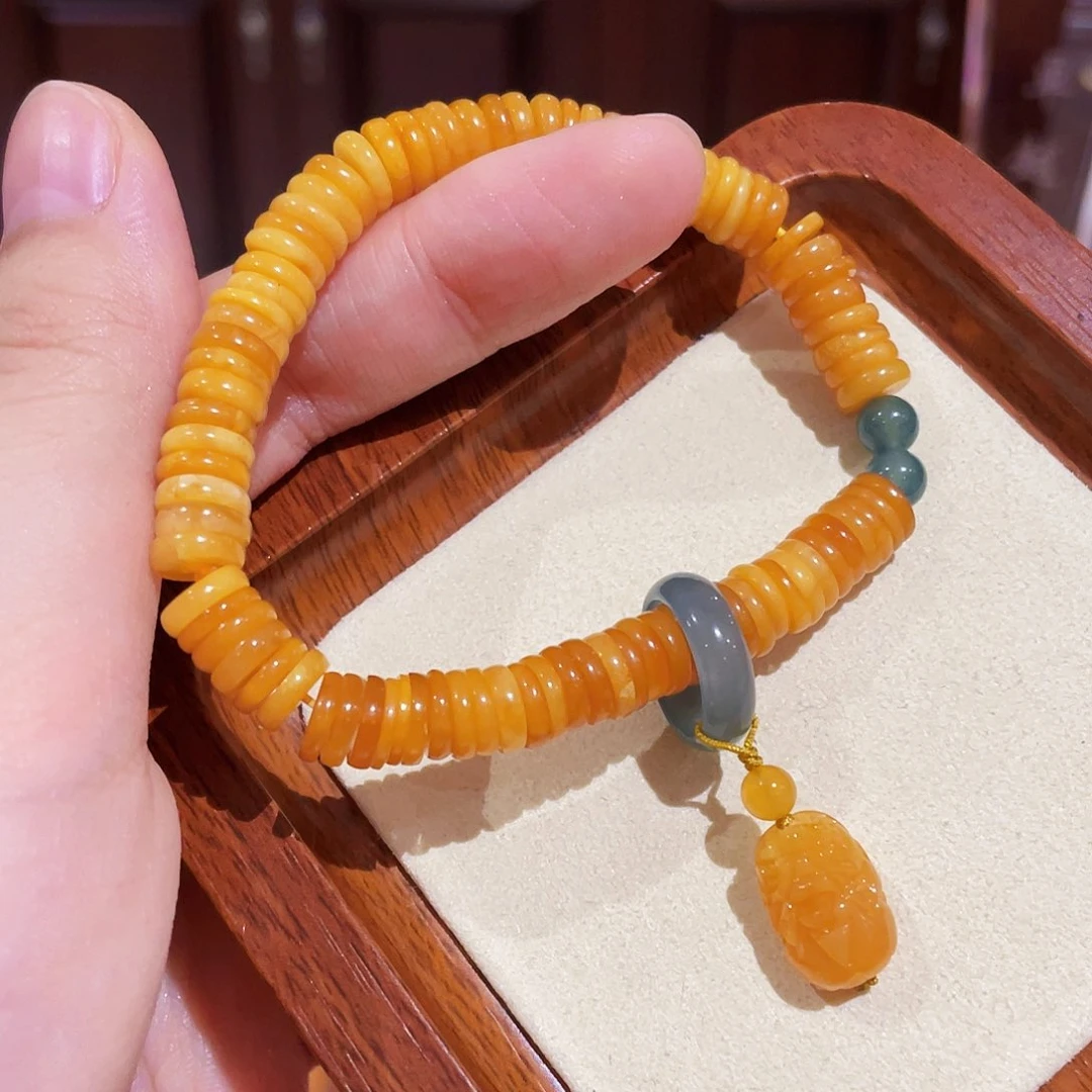 蜜蜡手链未镶嵌手串