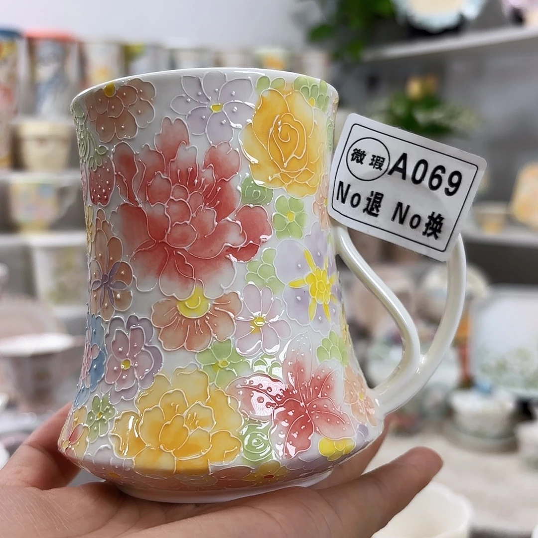 嘟***ﾟ手绘创意高温釉下彩陶瓷