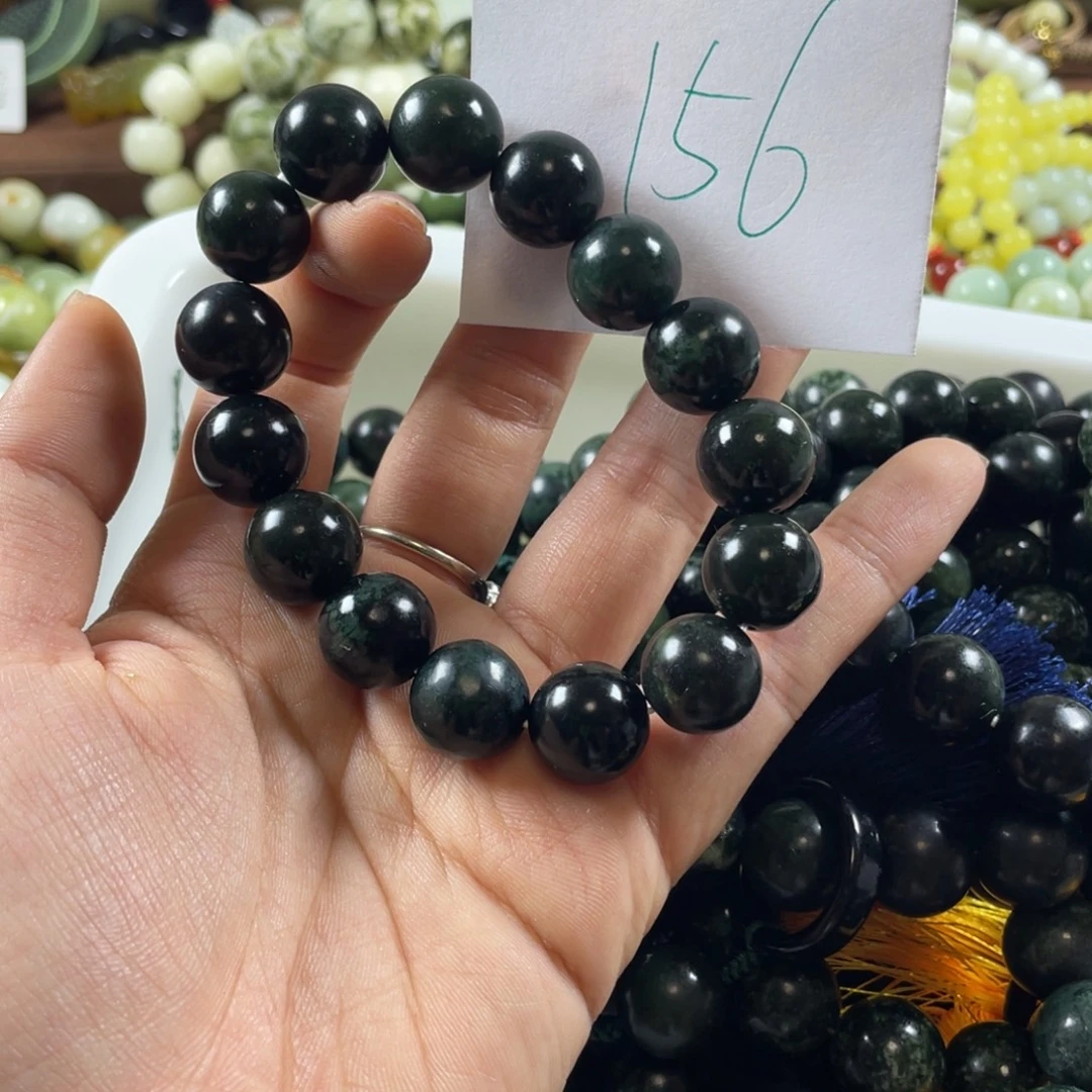 用***5蛇纹石玉未镶嵌手链