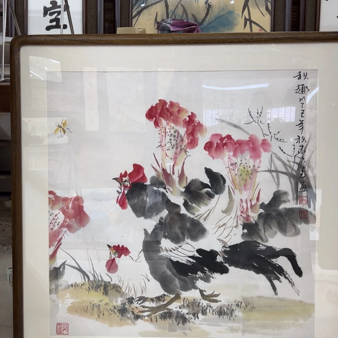 椿***萱国画亲笔手绘作品