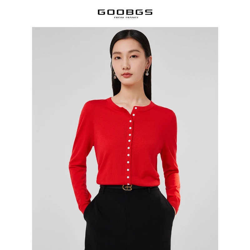 【谷邦L+】谷邦GOOBGS 长袖绵羊毛毛衫女 G3174708