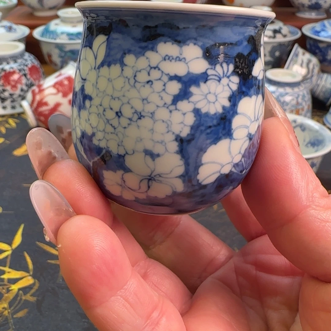 蓝底白花主人杯一个杯杯杯杯杯
