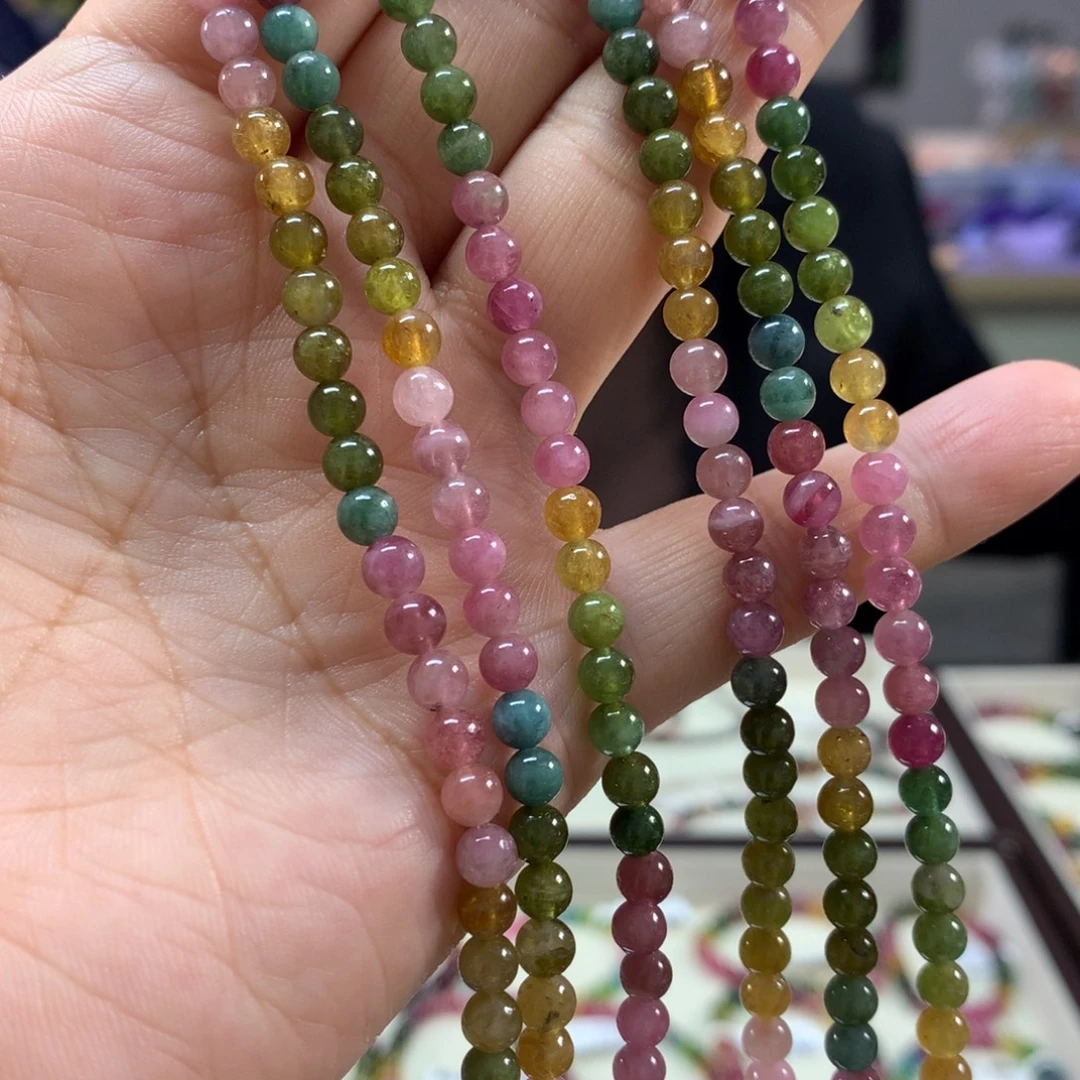 碧玺手链未镶嵌多样性发其一条4.9左右