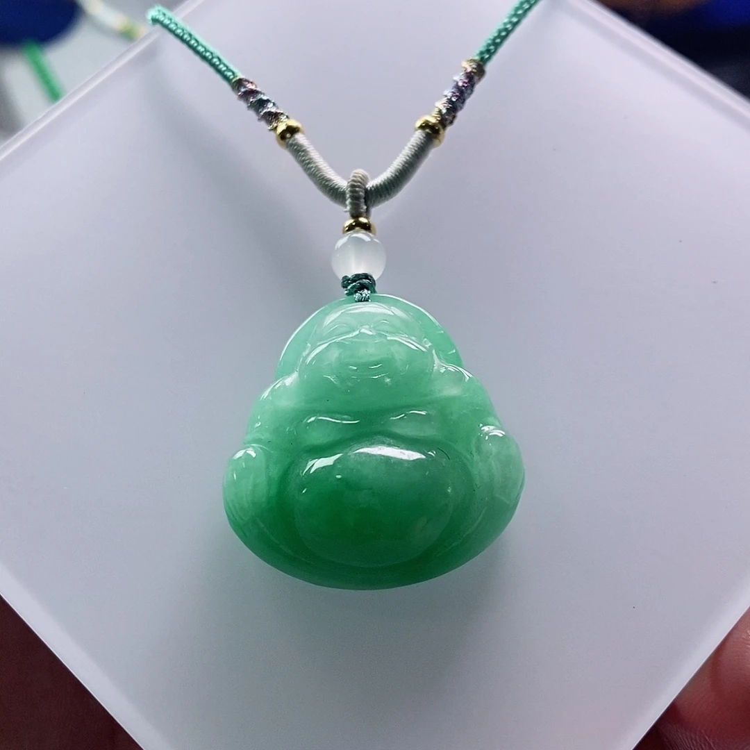 翡翠未镶嵌吊坠(赠链)