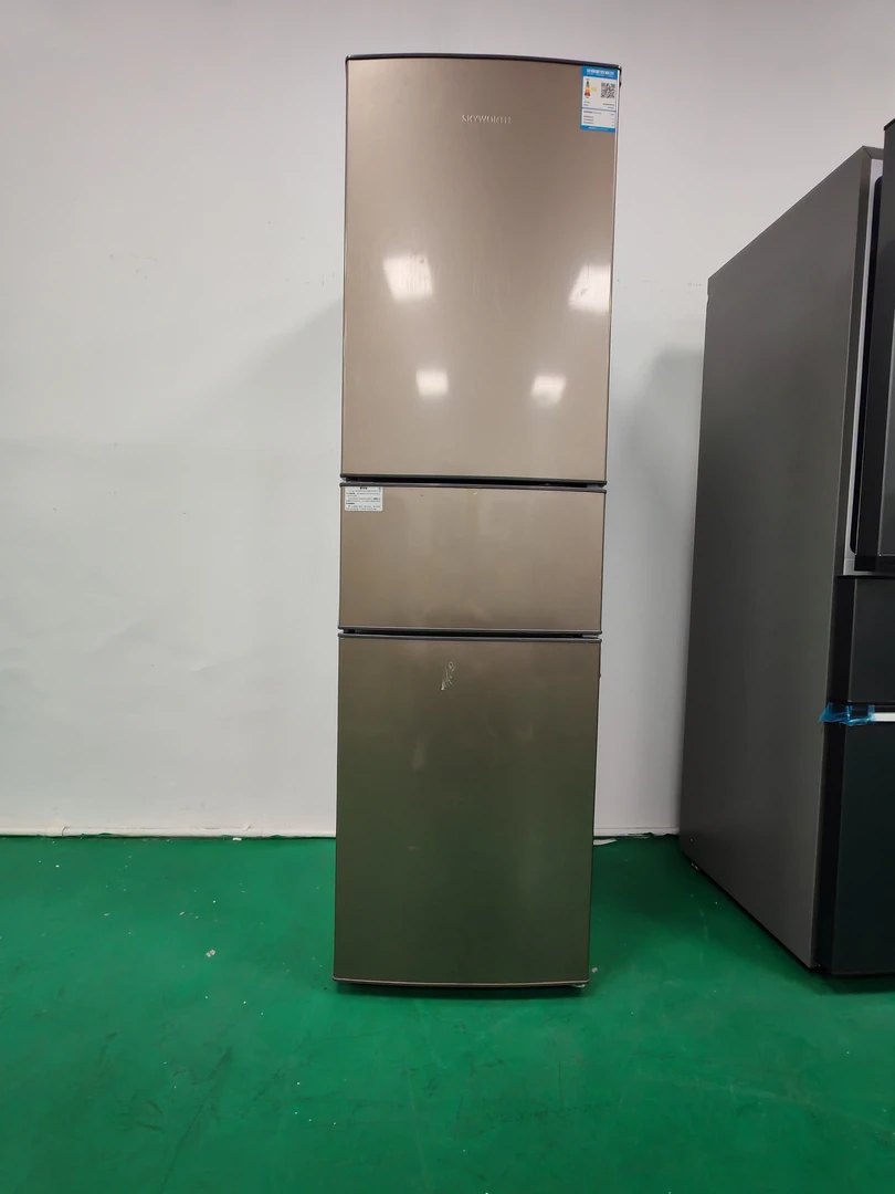 （瑕疵）高173全新家用三门三温直冷冰箱
