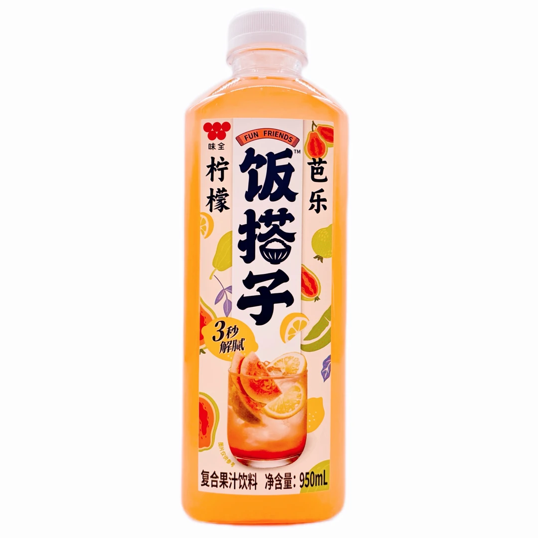 味全 饭搭子柠檬芭乐复合果汁饮料 950ml/瓶 解腻爽口