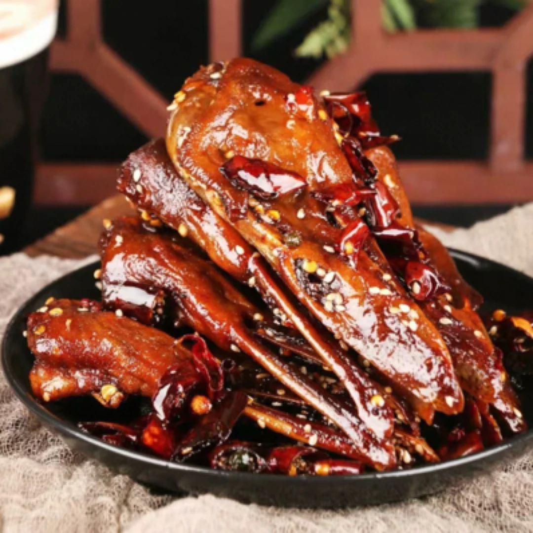 香辣干煸香辣鸭头10只（300g）解馋小零食