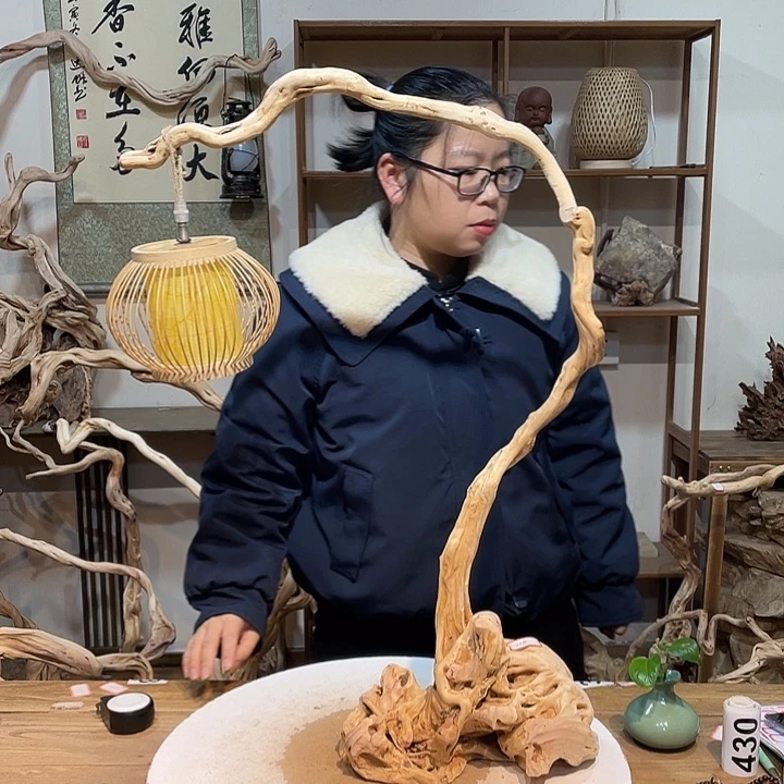 木杜鹃根根艺摆件1