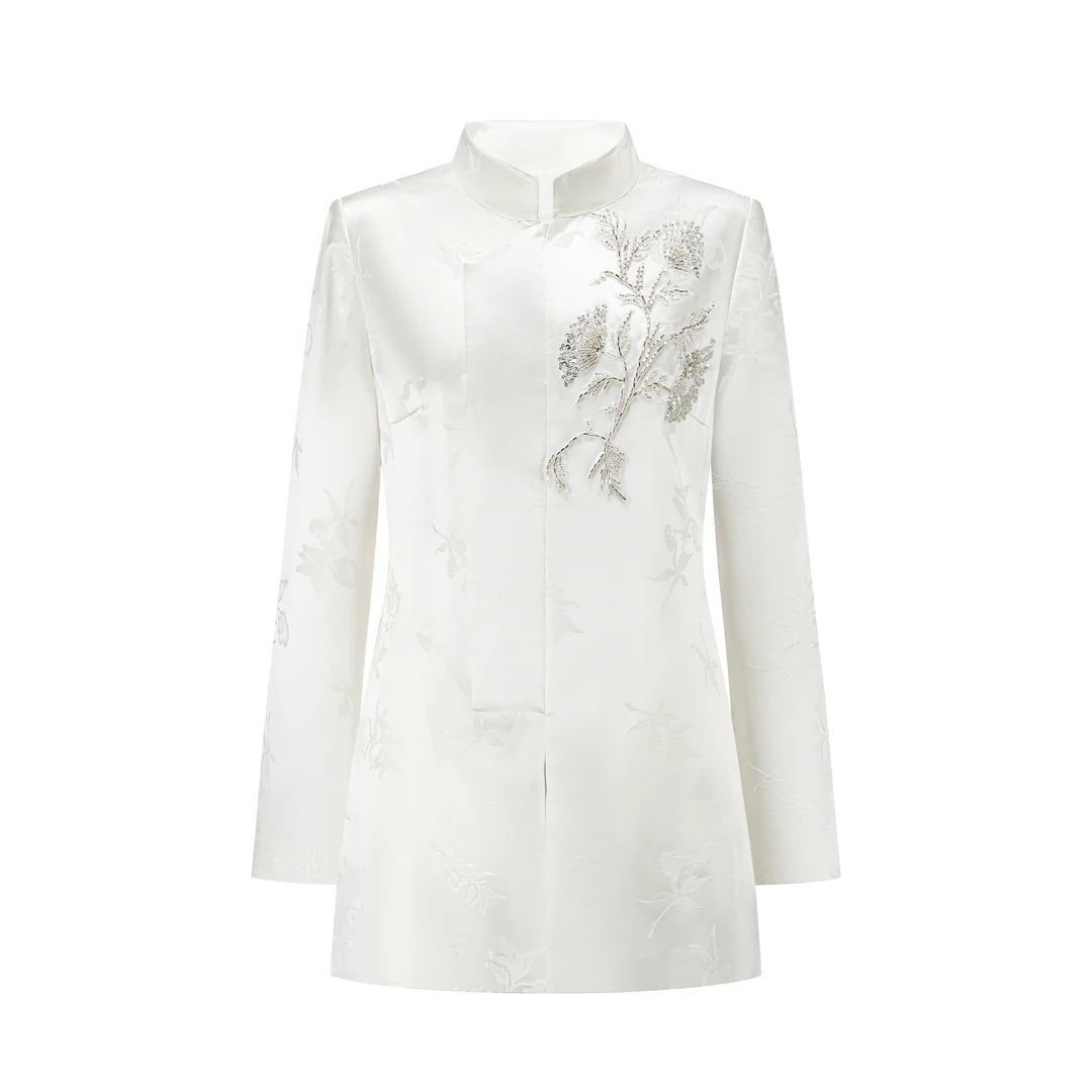 【顾文婷推荐】玉琼国风25 祝余花立领棉服 J24A0257/DZ25S0196