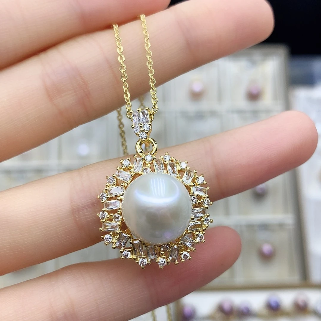 淡水珍珠颈饰合金