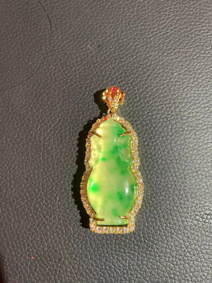 非金属珐琅吊坠 高级定制花瓶飘花吊坠（多样发其一）B103