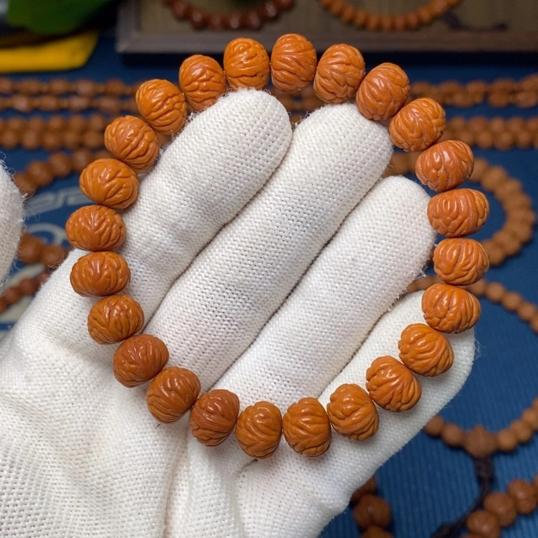 手串桃核11mm野生凤羽聚宝盆桃核手串（活动价）
