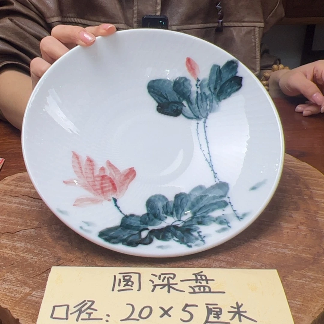 瓷片景德镇陶瓷手工手绘制作