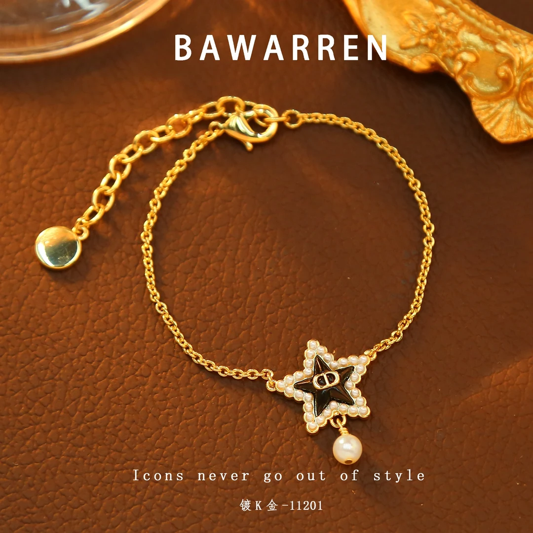 Bawarren 美❤ 精工CNC 11201-【五角星猪鼻】轻奢百搭手链