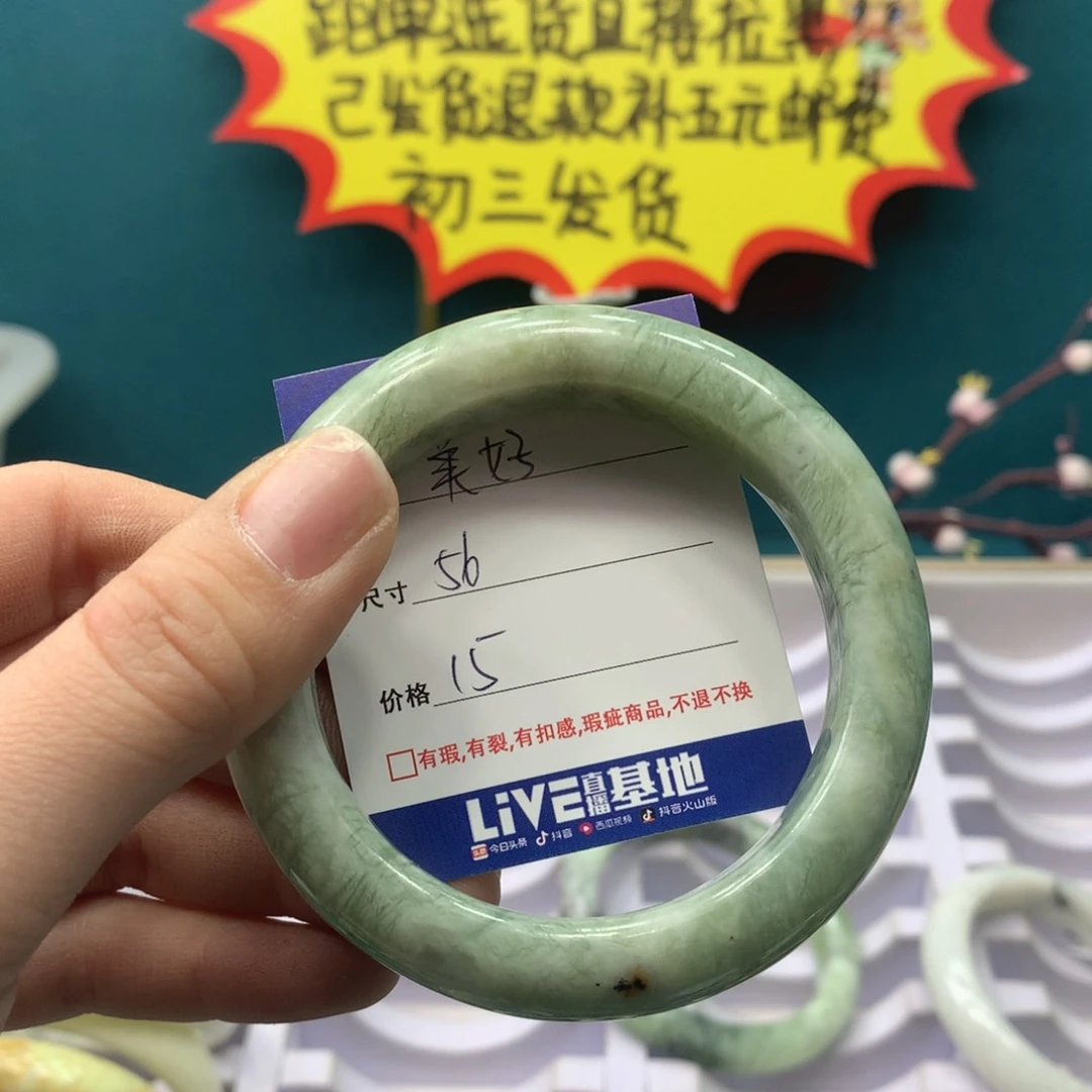 蛇纹石玉手镯未镶嵌美**生