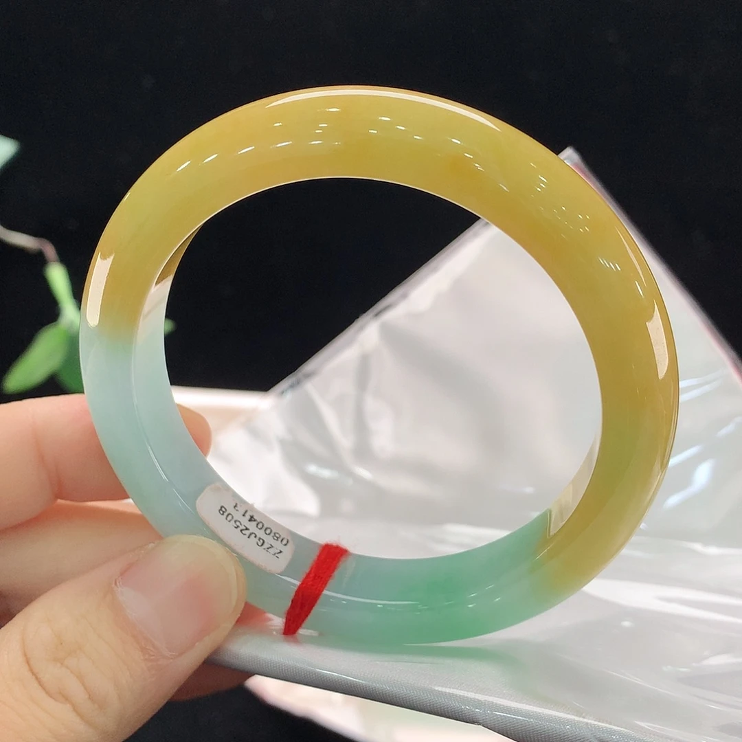 翡翠未镶嵌手镯0413